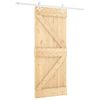 vidaXL Slankios durys Natūrali ir Balta 80 x 210 cm