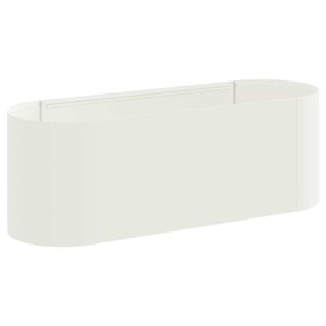vidaXL Pakelta sodo lova Balta 120 x 40 x 40 cm