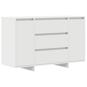 vidaXL Kabalas su stalčių Balta 120 x 41 x 75 cm Apdirbta mediena