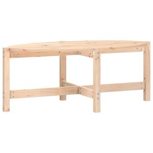 vidaXL Kavos staliukas, 118x63x45cm, pu&scaron;ies medienos masyvas