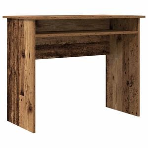 vidaXL Ra&scaron;omasis stalas, medienos, 90x50x74cm, apdirbta mediena