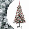 vidaXL Dirbtinė Kalėdų eglutė su burbulais 120 cm 150 LED &Scaron;ilta balta