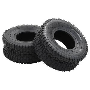 vidaXL Karučio padangos, 2vnt., guma, 15x6.00-6 4PR