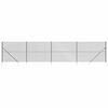 vidaXL Tinklinė tvora su smaigais, antracito spalvos, 1,4x10m