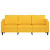 vidaXL Trivietė sofa, &scaron;viesiai geltonos spalvos, 180cm, audinys