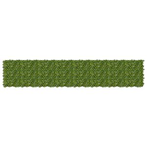 vidaXL Balkono ekranas su lapais Žalia ir geltona 400 x 75 cm