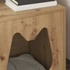 vidaXL Katės namelis Meistrų ąžuolas 42,5 x 40 x 53,5 cm