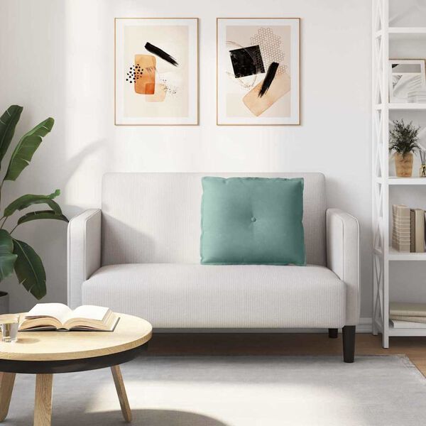 vidaXL Apsaugos Pagalvė Jūrinė žalia 60 x 50 cm Kordūrinis audinys