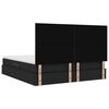 vidaXL Lova su daiktų laikymo vieta ir čiužiniu Juoda 160 x 200 cm