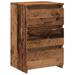 vidaXL Spintelė prie lovos Old Wood 40x35x62,5 cm Engineered Wood