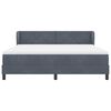 vidaXL Kiemas lova su čiužiniu Tamsiai pilka 180 x 200 cm Aksomas