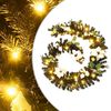 vidaXL Kalėdinė girlianda su LED lemputėmis, juoda, 2,7m, PVC