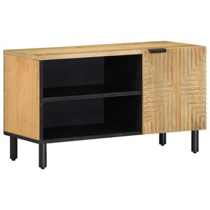 vidaXL televizoriaus spintelė Ruda 80x31,5x46 cm Medžio masyvo Mango