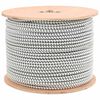 vidaXL Bungee virvės 10 mm Juoda ir Balta PP ir guma
