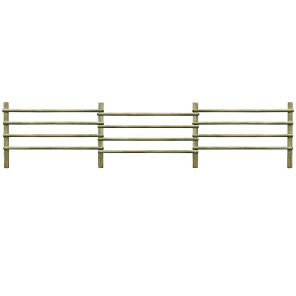 vidaXL Sodo tvora, impregnuota pu&scaron;ies mediena, 6 m