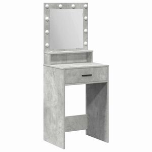 vidaXL Makiažo stalas Betono pilka 50 x 41 x 135 cm Apdirbta mediena