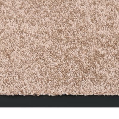 vidaXL Durų kilimėlis, smėlio spalvos, 60x80cm