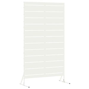 vidaXL Privatumo žaliuzės 100 x 50 x 180 cm Plienas Balta