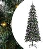vidaXL Dirbtinė Kalėdų eglutė Žalia 240 cm PVC, plastikas ir plienas