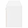 vidaXL Prie sienos montuojamos TV spintelės, 2vnt., baltos, 60x30x41cm