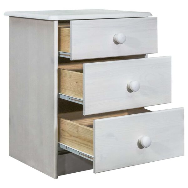 vidaXL Komoda su stalčiais, 43x34x53cm, pu&scaron;ies medienos masyvas