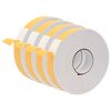 vidaXL Savigautinė putų juosta 4 vnt. Balta 40mm x 5m CR putplastis