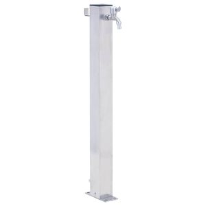 vidaXL Vandens kolonėlė sodui, 40cm, nerūdijantis plienas, kvadratinė