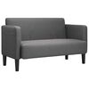 vidaXL Loveseat sofa, tamsiai pilka, 109cm, velvetinis audinys