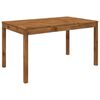 vidaXL Sodo vakarienės stalas LAREN Natūrali 141 x 80,5 x 75 cm