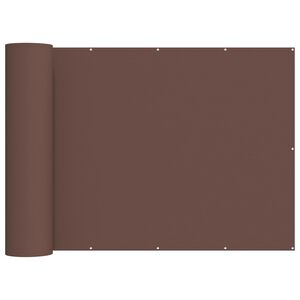 vidaXL Balkono privatumo ekranas 180 x 700 cm Audinys su PU danga Ruda