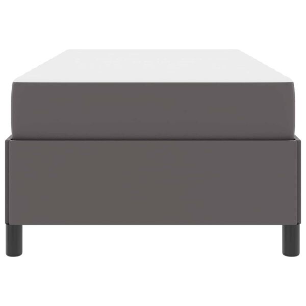 vidaXL Lovos rėmas su čiužiniu Pilka 80 x 200 cm audinys