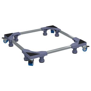 vidaXL Skalbimo ma&scaron;inos pagrindas Pilka 66 x 66 x 12 cm