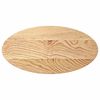 vidaXL stalvir&scaron;is 80x40x2 cm ąžuolo masyvo ovalus