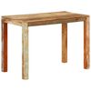 vidaXL Valgomojo stalas, 110x55x76cm, perdirbtos medienos masyvas
