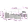 vidaXL Sofos komplektas su pagalvėlėmis, 6 dalių, pilkas, poliratanas