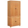 vidaXL Sandėliavimo baldų komplektas 2 vnt. Ruda 80 x 50 x 180 cm