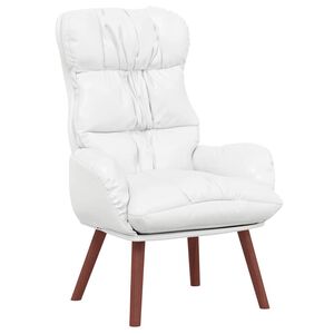vidaXL krėslas Balta 69 x 74 x 93 cm Dirbtinė Oda