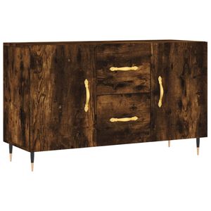 vidaXL &Scaron;oninė spintelė, dūminio ąžuolo, 100x36x60cm, apdirbta mediena