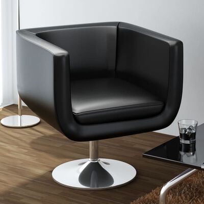 vidaXL Baro kėdės, juodos, dirbtinė oda
