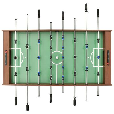 vidaXL Sulankstomas stalo futbolo stalas, 121x61x80cm, rudas