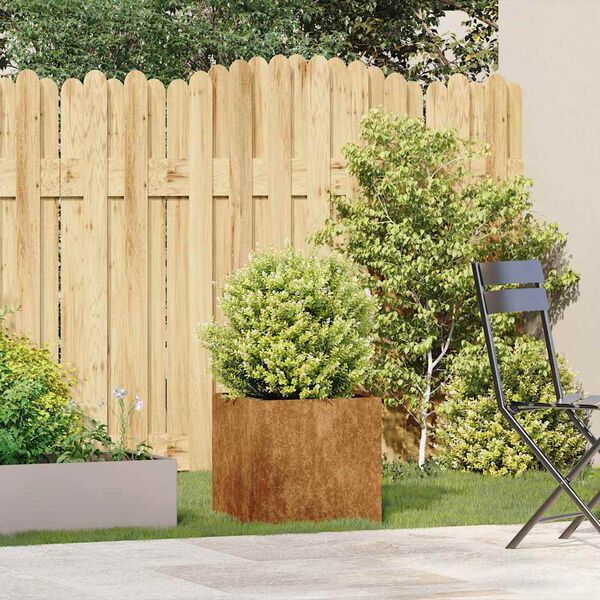 vidaXL Lovelis, rūdžių, 40x40x40cm, oro sąlygoms atsparus plienas