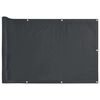 vidaXL Privatumo suteikianti pertvara, antracito, 400x90cm, PVC