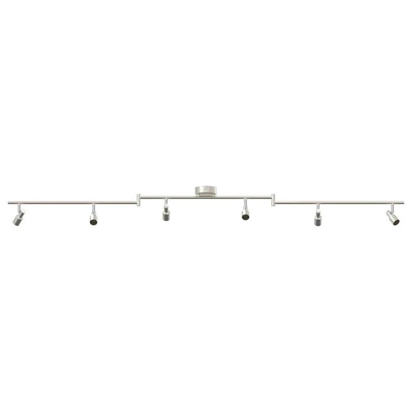 vidaXL Lubų prožektorius Šveistas nikelis 176.5 x 9.5 x 14 cm Plienas