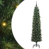 vidaXL Dirbtinė Kalėdų eglutė Žalia 210 cm PVC, plienas ir plastikas