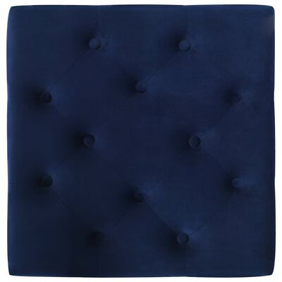 vidaXL Taburetė, tamsiai mėlynos spalvos, 60x60x36cm, aksomas