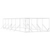 vidaXL Lauko voljeras &scaron;unims, sidabrinis, 4x12x2m, plienas