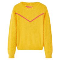 Vaikiškas megztinis, geltonai rudos spalvos, megztas, 92 dydžio