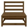 vidaXL Vidurinė sodo sofos dalis, medaus ruda, pušies medienos masyvas