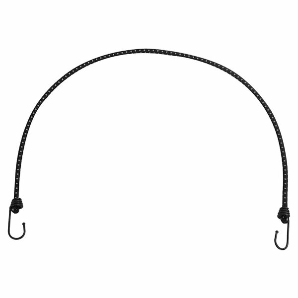 vidaXL Bungee virvelės su juostelėmis ir kabliukais, 50vnt., 100cm