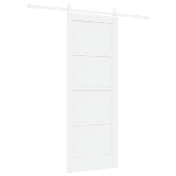 vidaXL Slankios durys ORKDAL Balta 78 x 202 cm Kietos pu&scaron;ies mediena